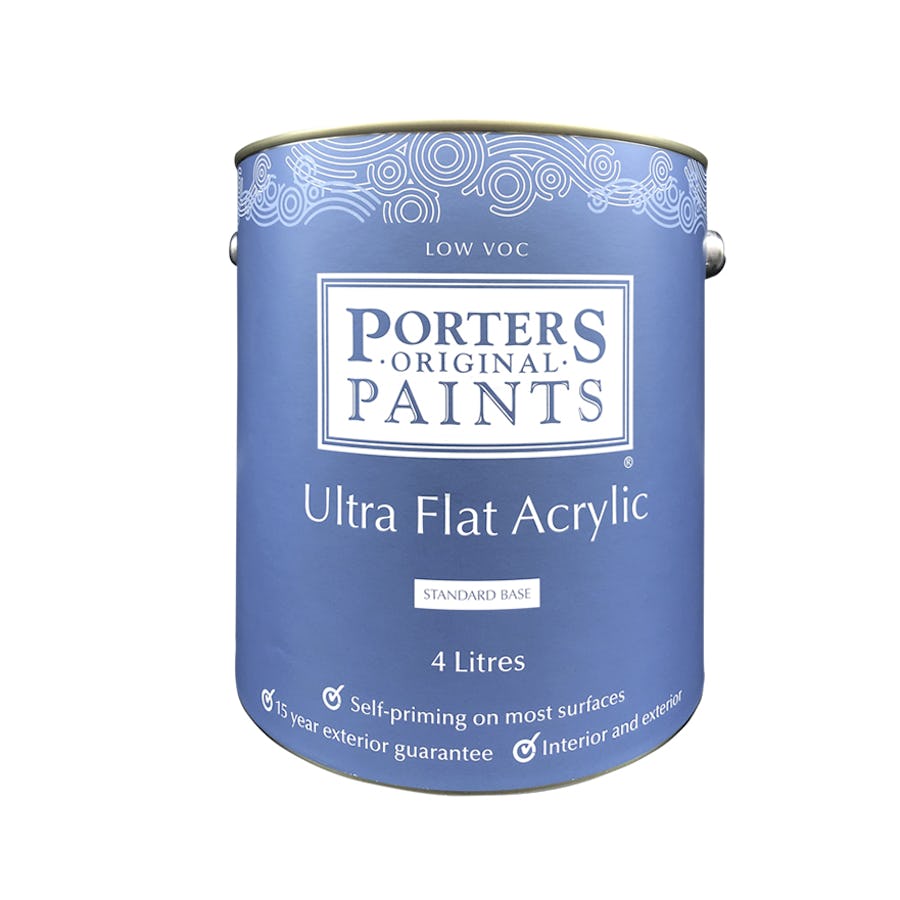 Porter's Paints Ultra Flat Acrylic Mid 4L